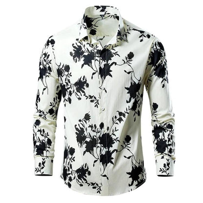 Men’s Floral Print Dress Shirt | Lightweight Cotton | Slim Fit