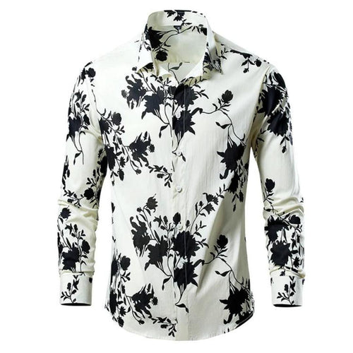 Men’s Floral Print Dress Shirt | Lightweight Cotton | Slim Fit