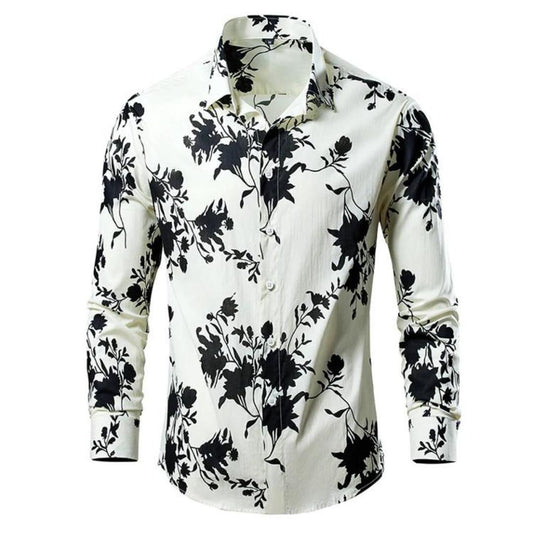 Men’s Floral Print Dress Shirt | Lightweight Cotton | Slim Fit