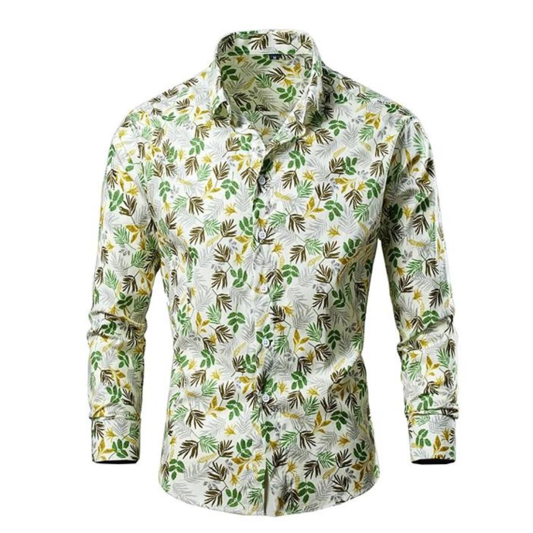 Men’s Floral Print Dress Shirt | Lightweight Cotton | Slim Fit