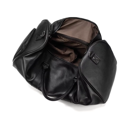 Men’s Faux Leather Duffle Bag | Travel Weekender | Large Capacity Carryall