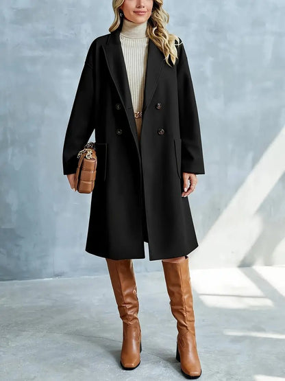 Double-Breasted Wool Coat | Timeless Elegance | Wool Blend | Winter Outerwear