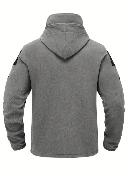 Men's Tactical Hoodie Jacket | Multi-Pocket Design | Fleece Lined | Outdoor Performance