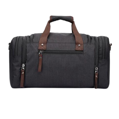 Men’s Canvas Duffel Bag | Weekender with Shoe Compartment | Travel Gym Holdall