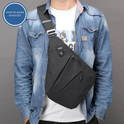 Men’s Tactical Crossbody Chest Bag | Anti-Theft Sling with USB Port | Lightweight Travel Pack