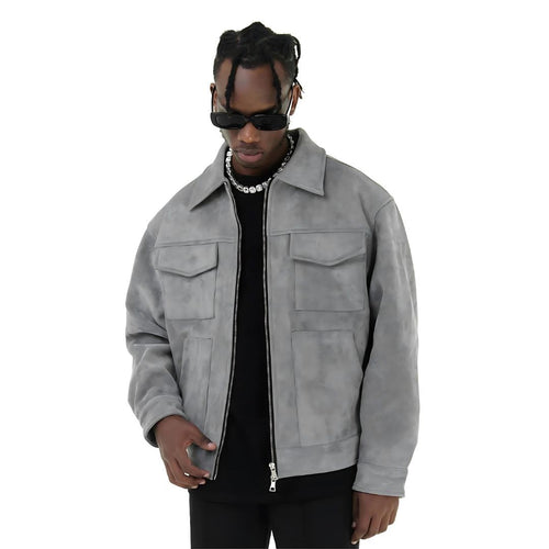 Men’s Faux Suede Overshirt Jacket | Casual Fall Layering Piece Canada