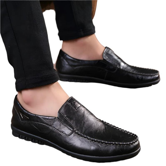 Men’s Classic Slip-On Loafers | Soft Leather | Comfort Driving Shoes