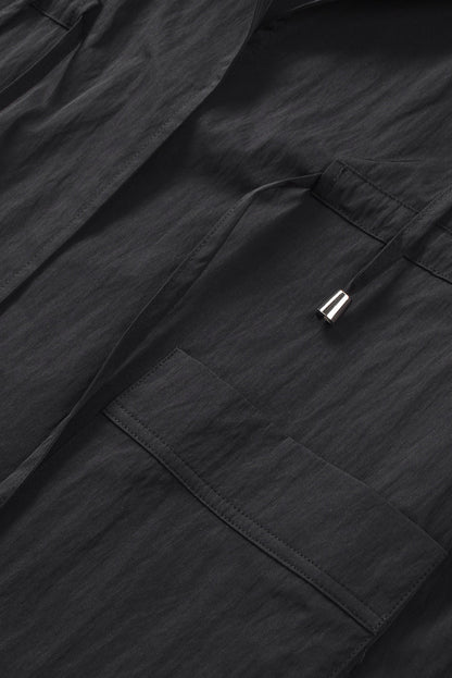 Lightweight Hooded Jacket | Water-Resistant | Adjustable Waist | Casual Layer