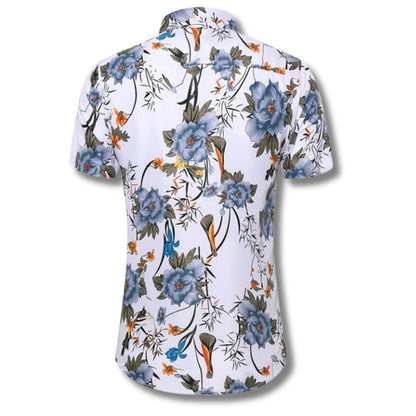 Men’s Floral Print Short-Sleeve Shirt | Lightweight Summer Button-Up | Casual Resort Wear Canada