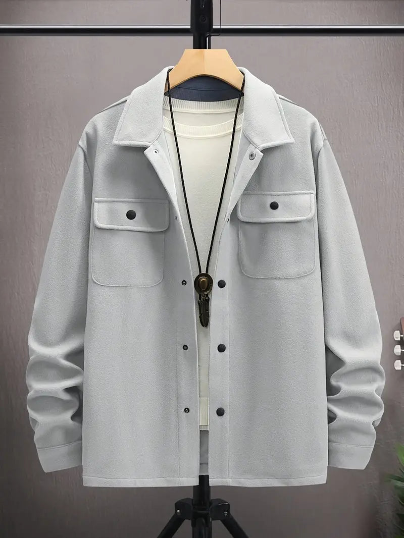 Men’s Overshirt Jacket | Wool-Blend Shacket | Smart Casual Layer