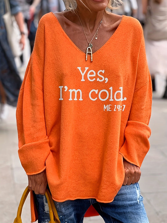 Oversized Graphic Sweatshirt | Cozy Cold-Weather Humour Pullover