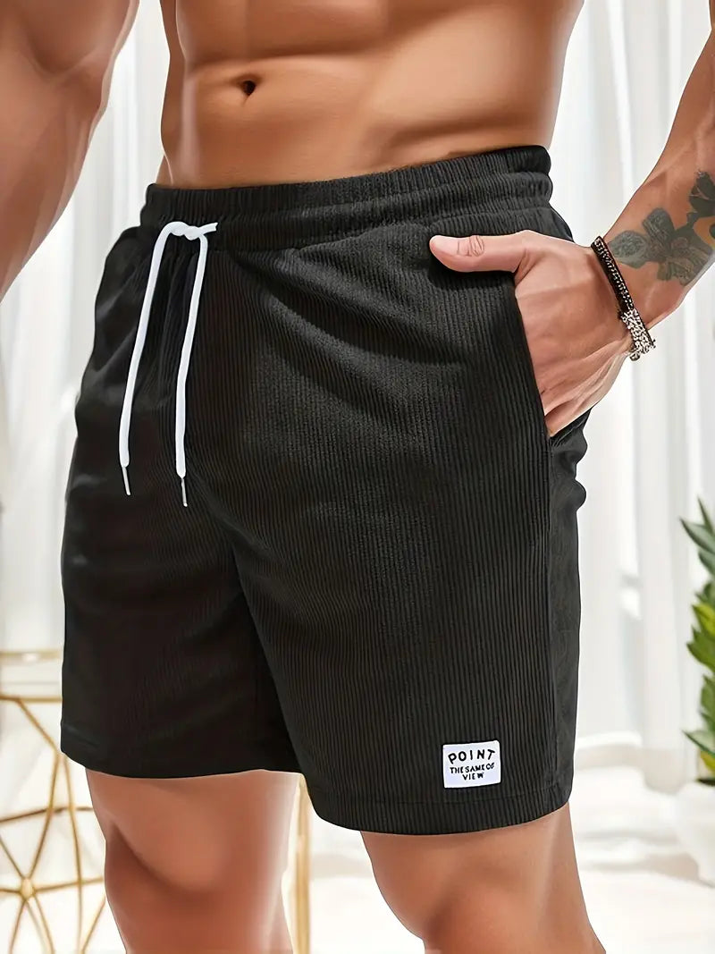 Men's Corduroy Drawstring Shorts | Relaxed Fit | Beach & Lounge Ready