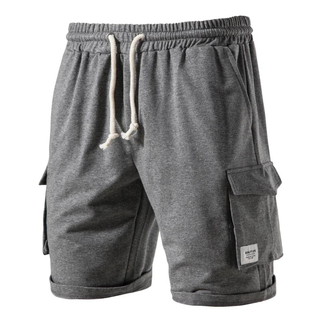 Men’s Cotton Cargo Shorts | Drawstring Waist Casual Fit | Summer Streetwear Essential