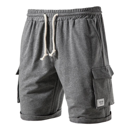 Men’s Cotton Cargo Shorts | Drawstring Waist Casual Fit | Summer Streetwear Essential