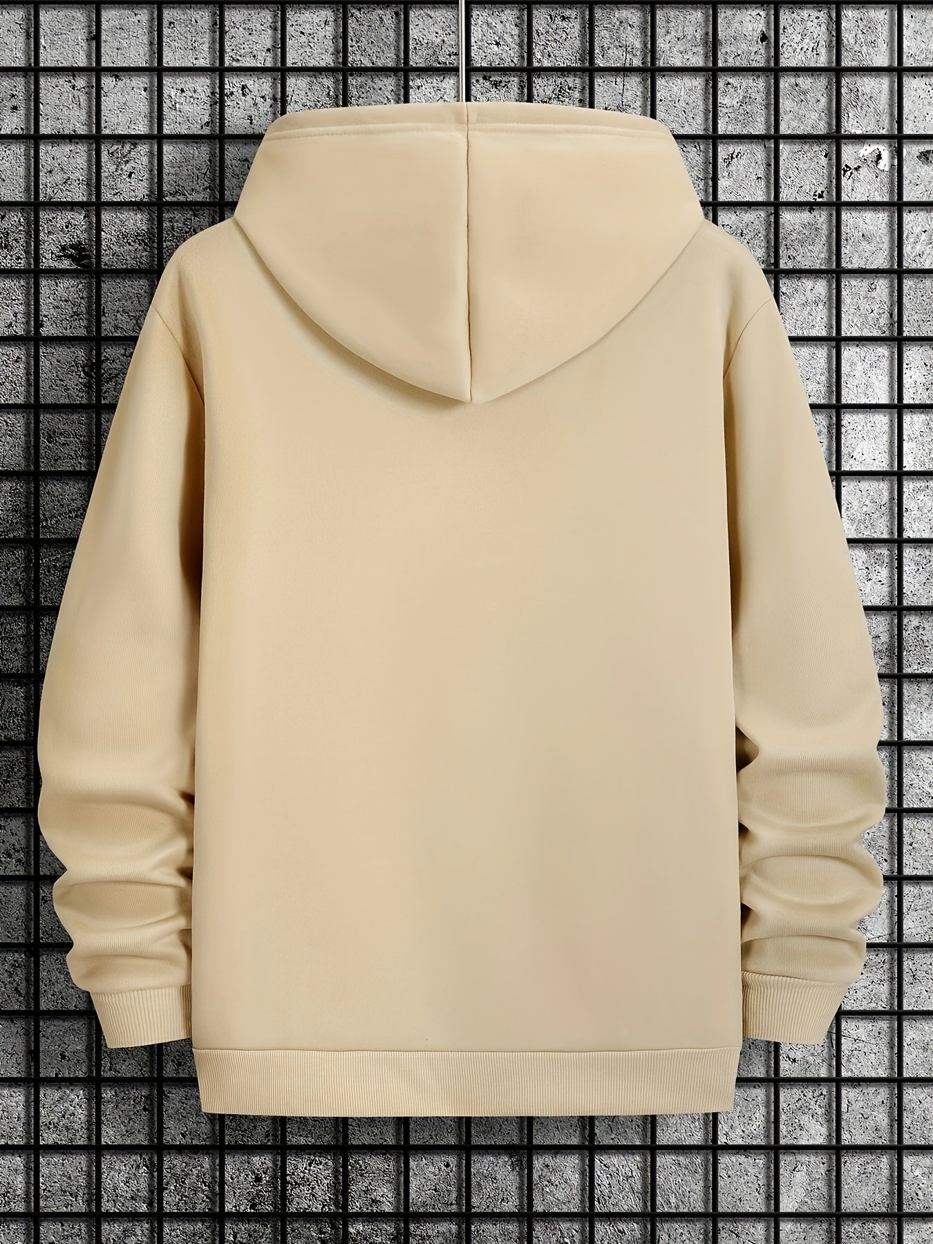 Men's Holiday Hoodie | Graphic Reindeer Print | Fleece Pullover Fit