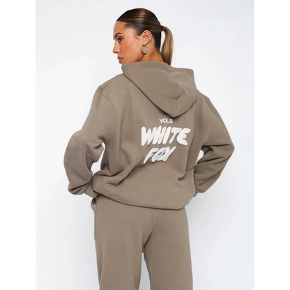 Oversized Graphic Hoodie | “White Fox Vol.3” Printed Pullover | Casual Streetwear Canada
