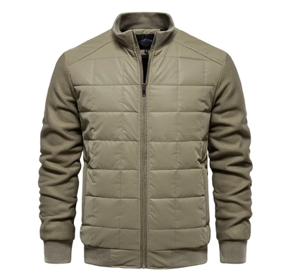 Men’s Quilted Bomber Jacket | Lightweight Insulated | Transitional Outerwear