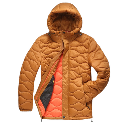 Men's Lightweight Puffer Jacket | Quilted Shell | Packable Hooded Design