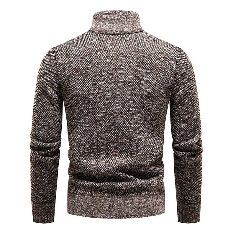 Men’s Half-Zip Sweater | Knitted Pullover with Stand Collar | Warm Casual Canada