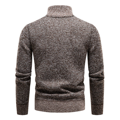 Men’s Half-Zip Sweater | Knitted Pullover with Stand Collar | Warm Casual Canada