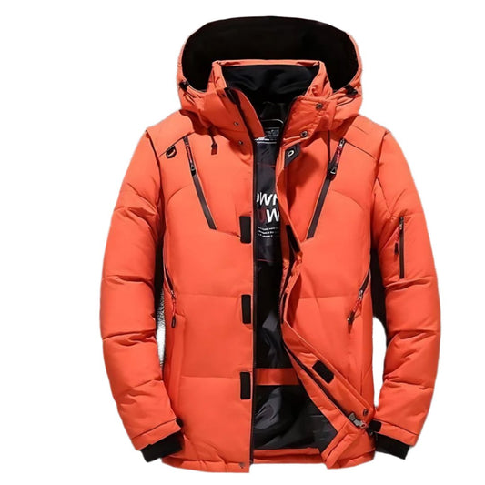 Men's Heavyweight Winter Parka | Insulated Hooded Jacket | Cold Weather Outerwear