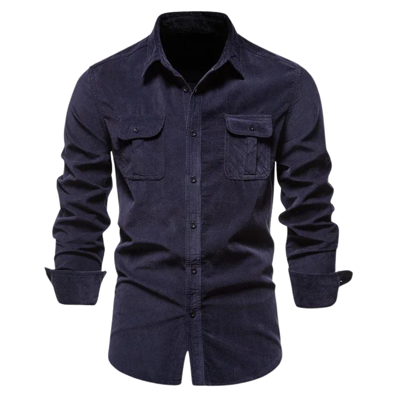 Men’s Brushed Cotton Overshirt | Button-Up | Fall Layering Shirt Jacket