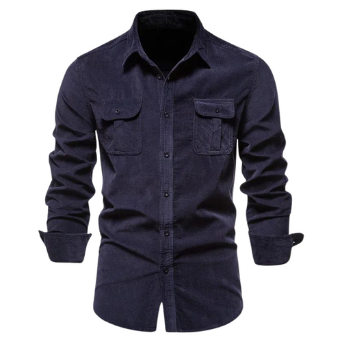 Men’s Brushed Cotton Overshirt | Button-Up | Fall Layering Shirt Jacket
