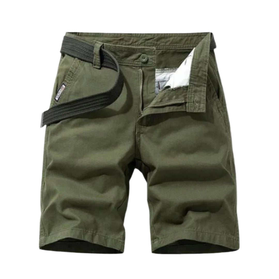 Men’s Cargo Shorts with Belt | Durable Cotton Twill | Outdoor Casual Wear