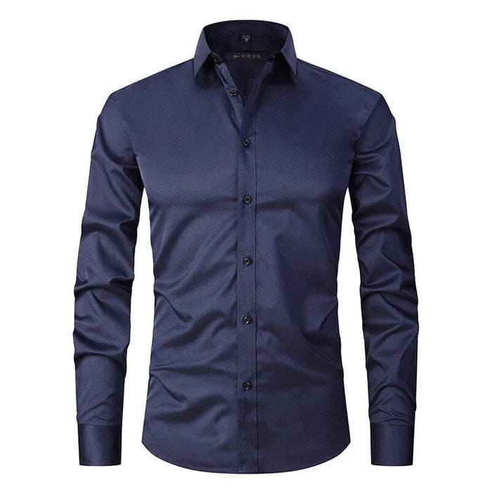 Men’s Slim-Fit Button-Down Shirt | Stretch Cotton | Casual-Dress Essential
