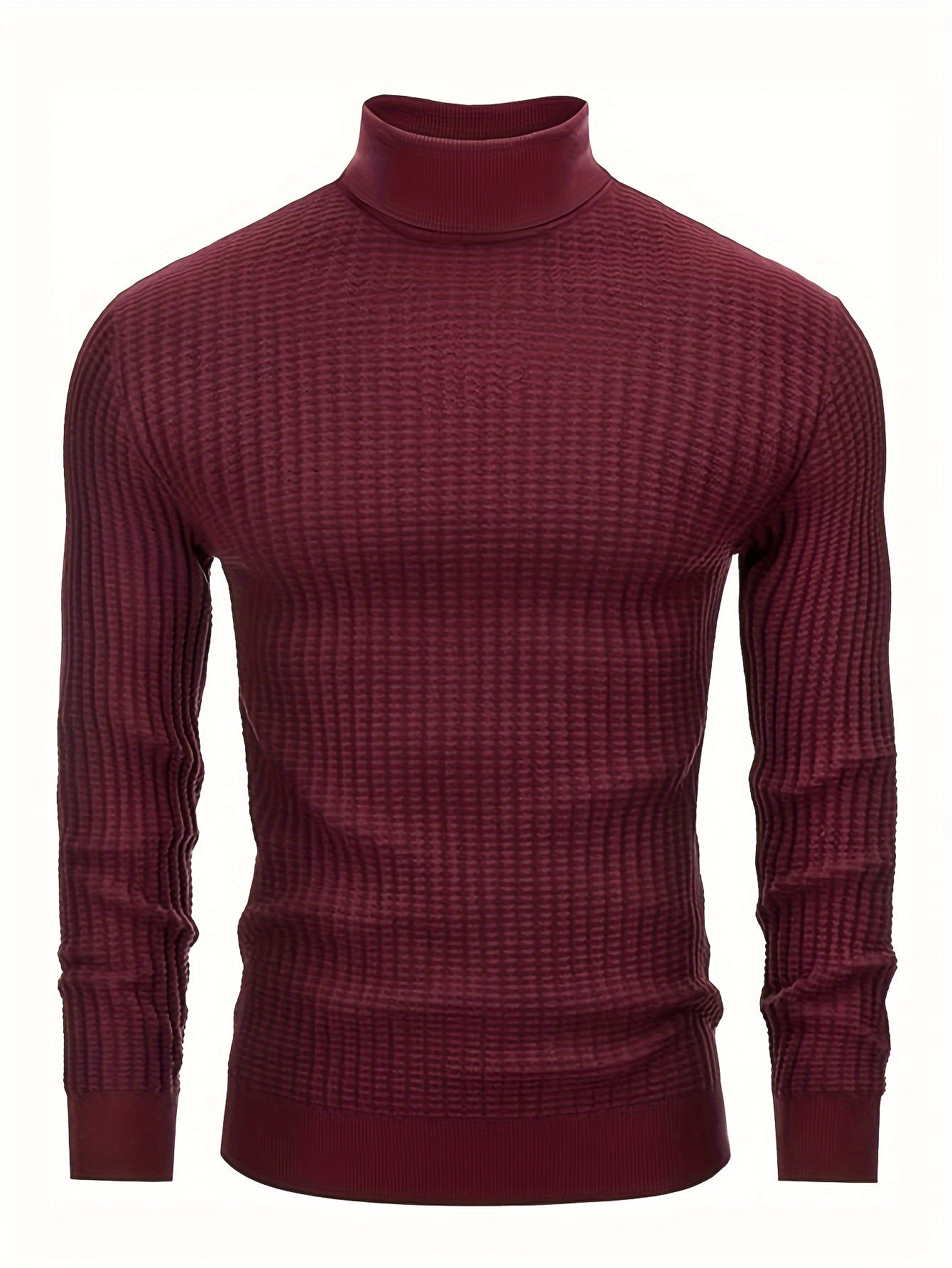 Ribbed Turtleneck Sweater | Slim Fit Cable Knit | Fall-Winter Essential