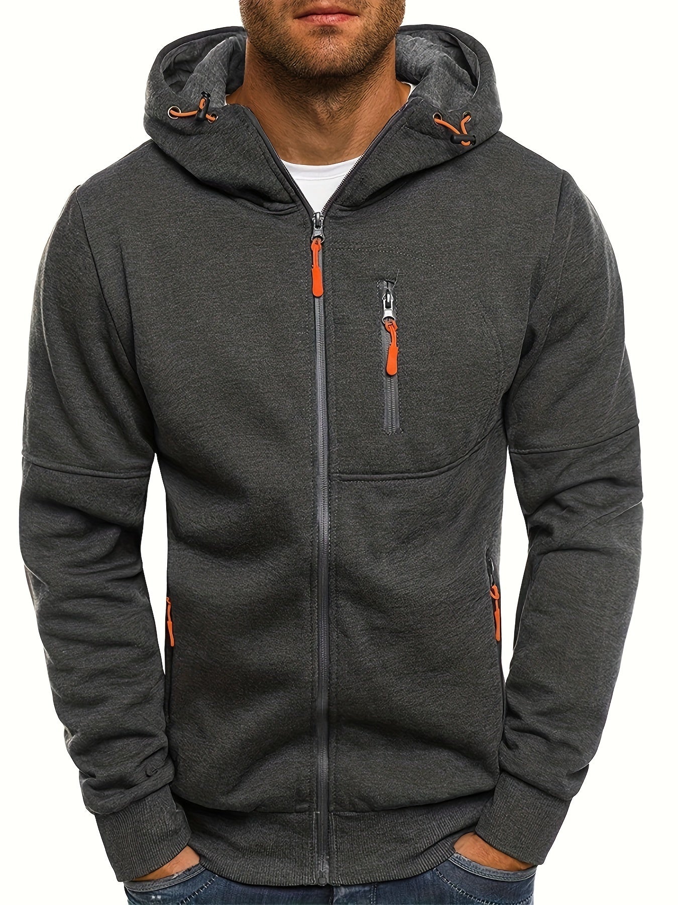 Men’s Full-Zip Hoodie | Tech Fleece Sweatshirt | Casual Activewear Layer