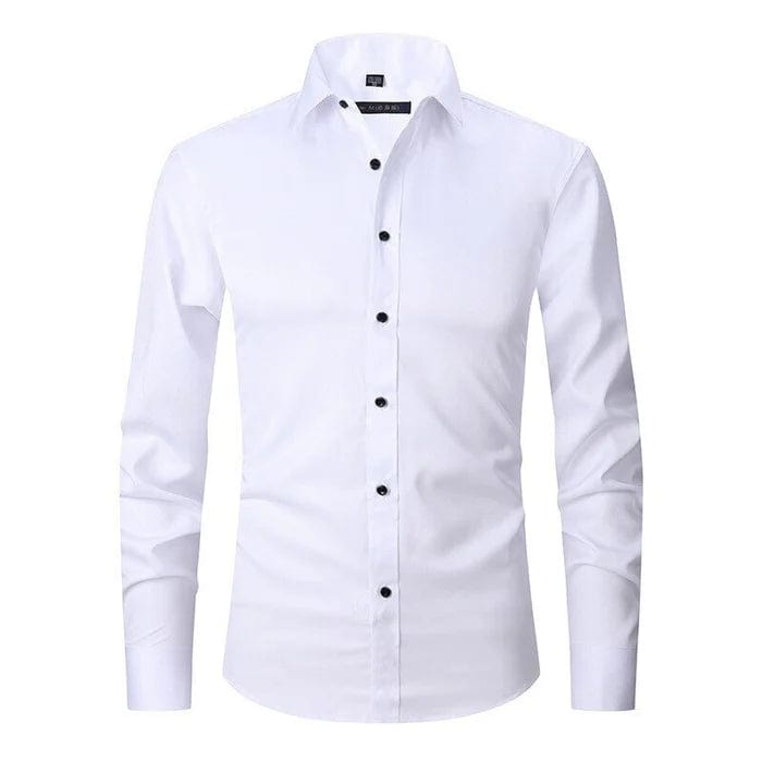 Men’s Slim-Fit Button-Down Shirt | Stretch Cotton | Casual-Dress Essential