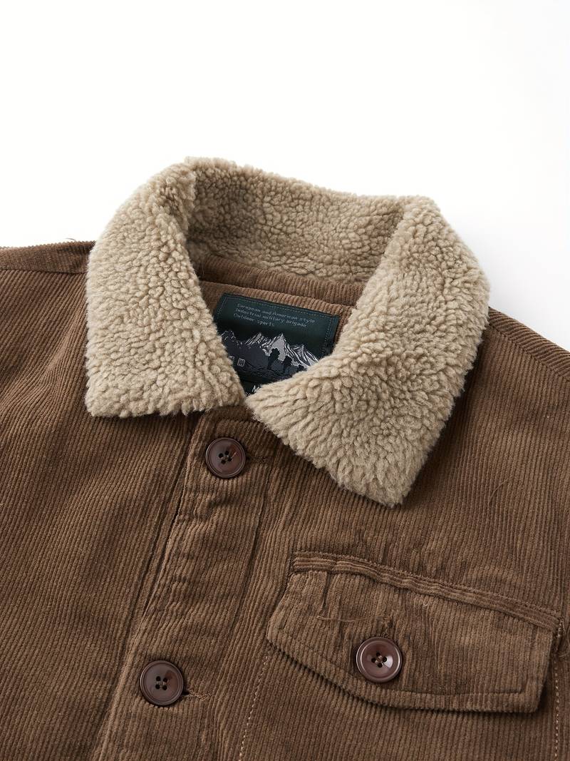 Men's Corduroy Sherpa-Lined Jacket | Warm & Durable | Classic Workwear