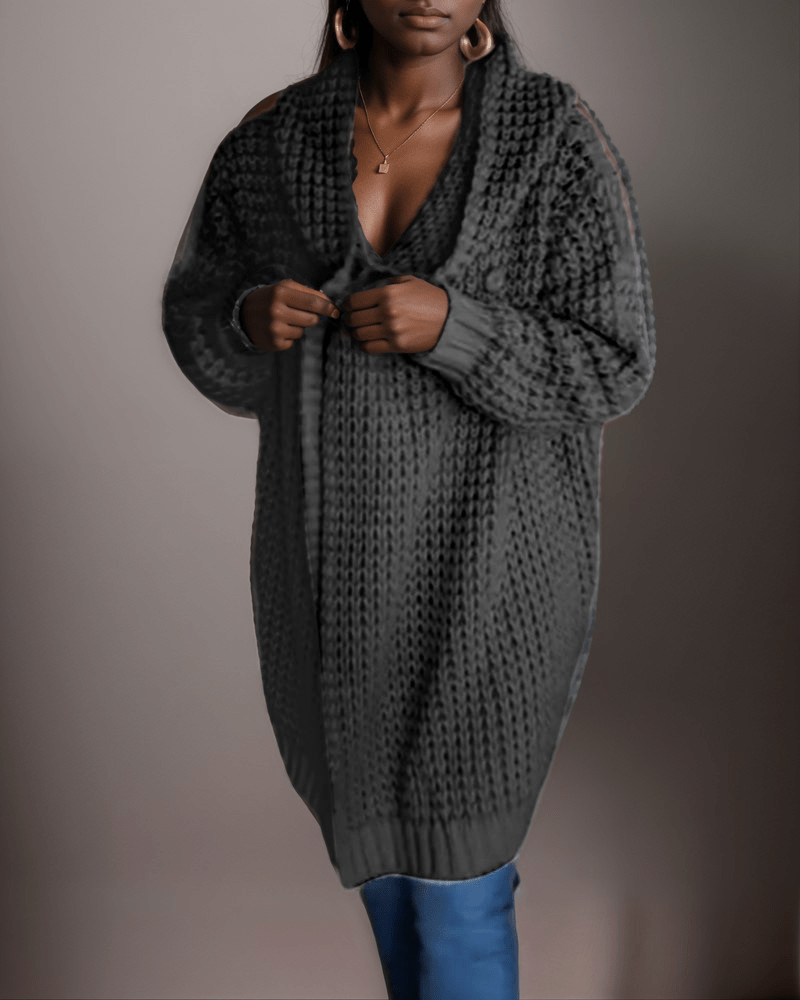 Chunky Knit Cardigan | Multicolour | Casual Wear | Wool Blend
