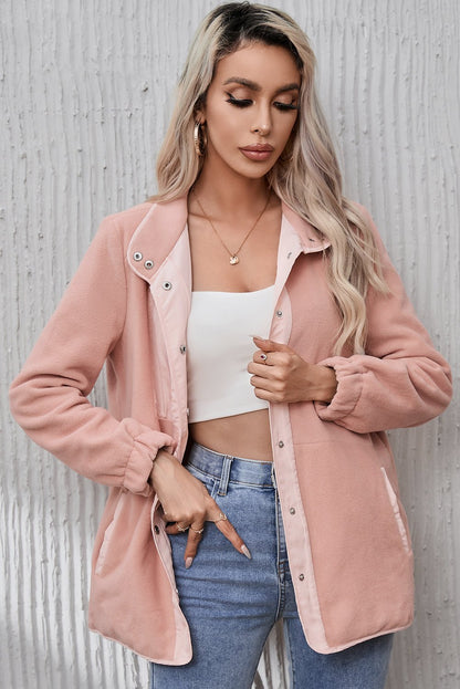 Cozy Sherpa Jacket | Warm & Soft Texture | Polyester Blend | Everyday Outerwear