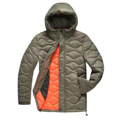 Men's Lightweight Puffer Jacket | Quilted Shell | Packable Hooded Design