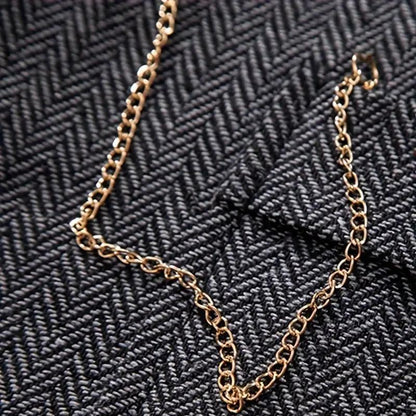 Men’s Tweed Vest | Herringbone Waistcoat | Classic Formal Layer