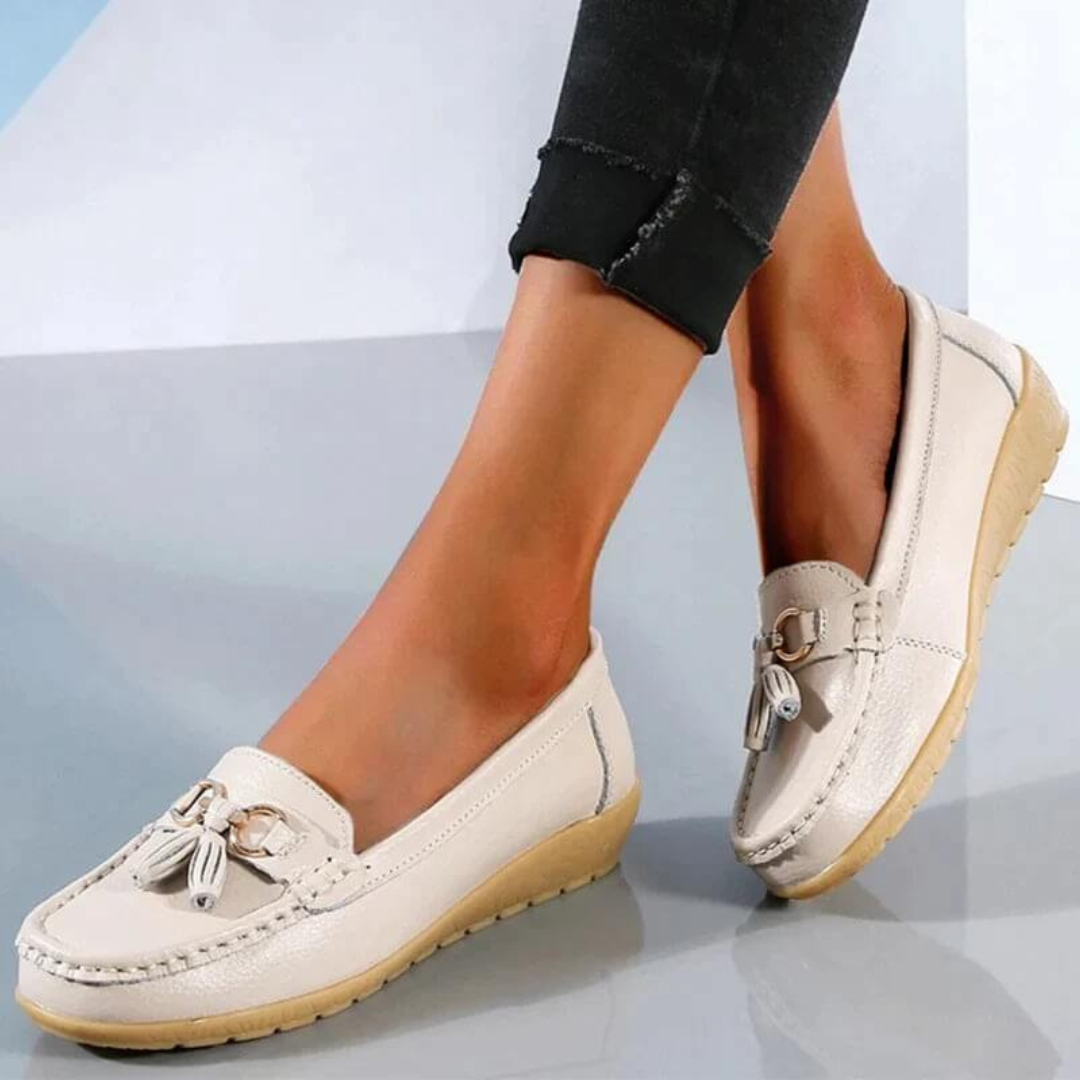Comfort Loafers with Tassel Detail | Cushioned Walking Flats | Slip-On Everyday Shoes Canada
