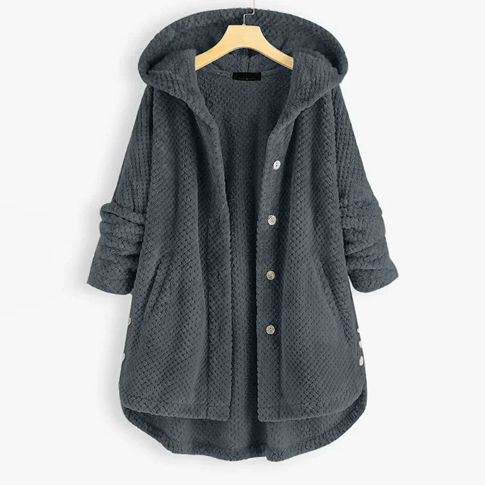 Hooded Corduroy Jacket | Button-Up Design | Warm & Stylish | Casual Outerwear