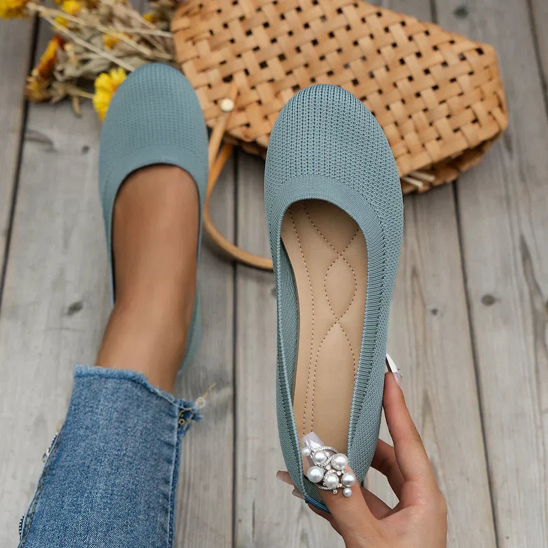 Knit Ballet Flats | Cushioned Insole | Lightweight Everyday Comfort