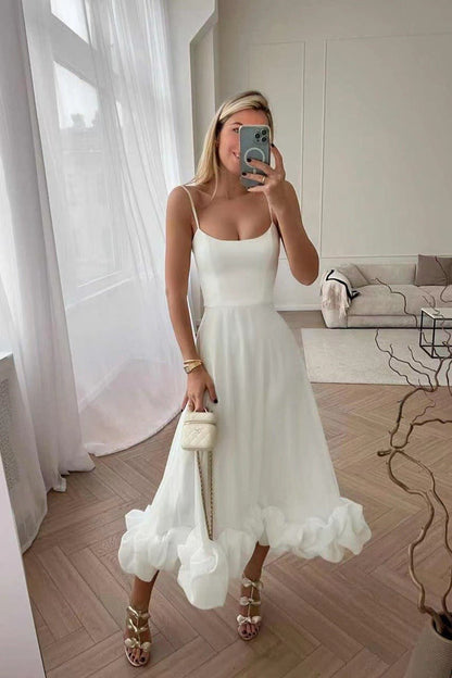 Ruffle Hem Maxi Dress | Sleeveless Fit & Flare | Elegant Evening Silhouette
