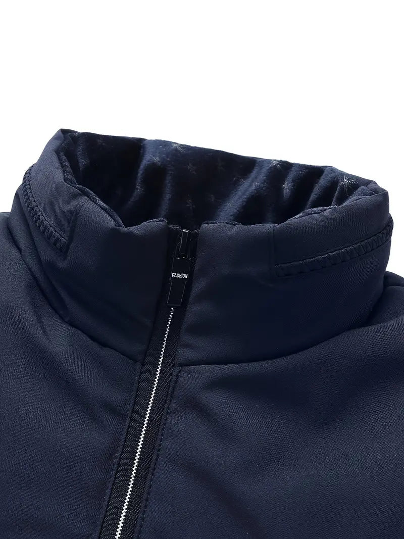 Men's Lightweight Puffer Jacket | Stand Collar | Insulated Design | Casual Winter Wear