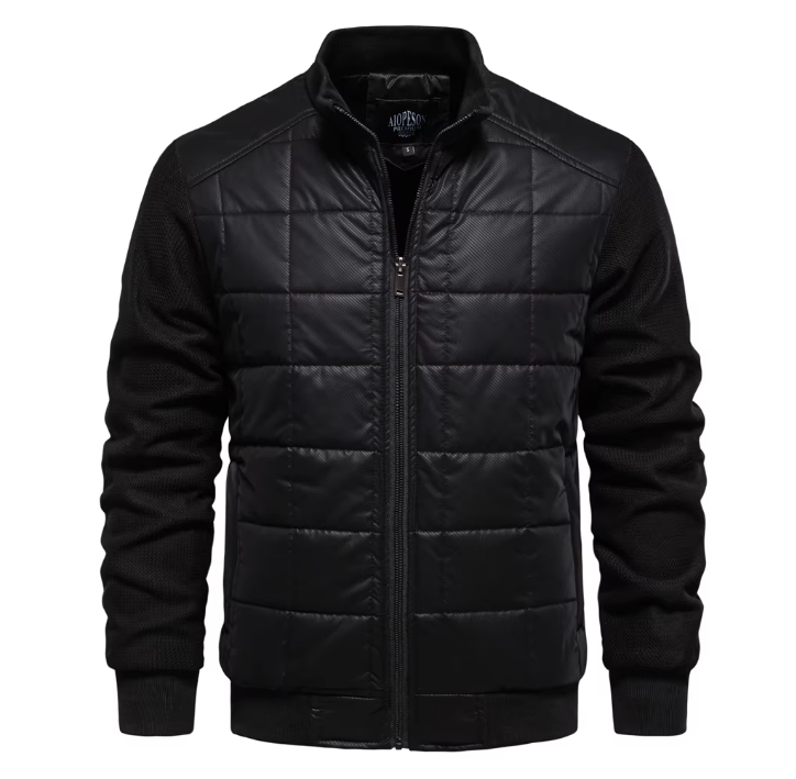 Men’s Quilted Bomber Jacket | Lightweight Insulated | Transitional Outerwear
