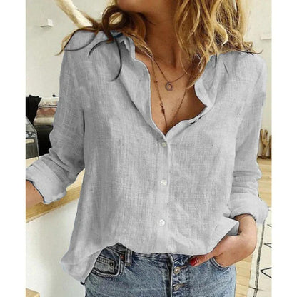 Embroidered Bird Button-Up | Lightweight Cotton Shirt | Relaxed Fit Blouse