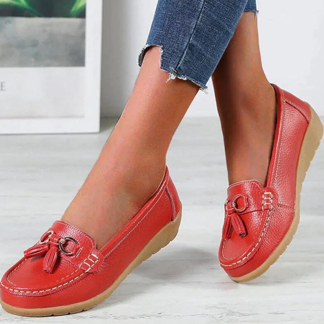 Comfort Loafers with Tassel Detail | Cushioned Walking Flats | Slip-On Everyday Shoes Canada