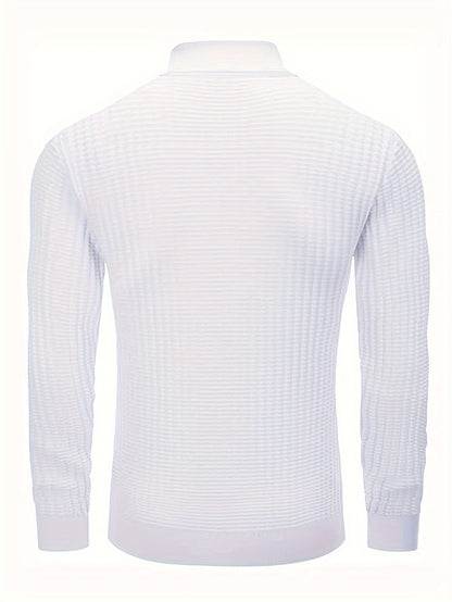 Ribbed Turtleneck Sweater | Slim Fit Cable Knit | Fall-Winter Essential