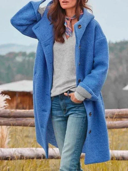 Long Button-Up Teddy Coat | Soft Fleece | Warm & Stylish | Casual Outerwear