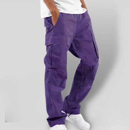 Men’s Utility Cargo Pants | Relaxed Fit | Multi-Pocket Streetwear Style