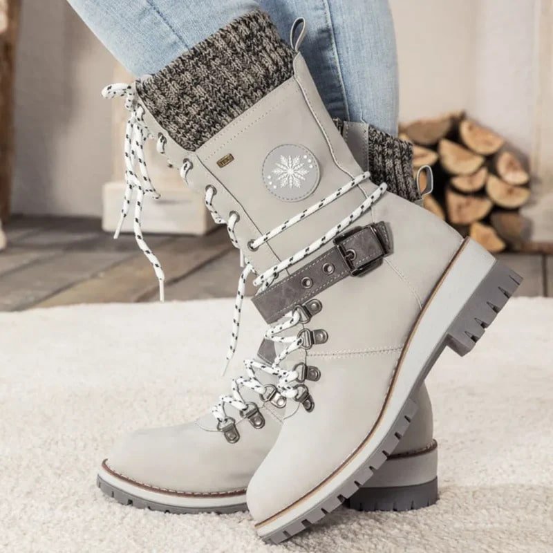 Winter High-Top Boots | Warm Fleece-Lined | Stylish and Durable