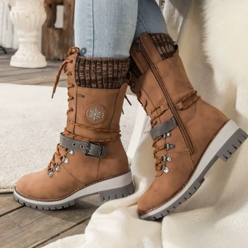 Winter High-Top Boots | Warm Fleece-Lined | Stylish and Durable